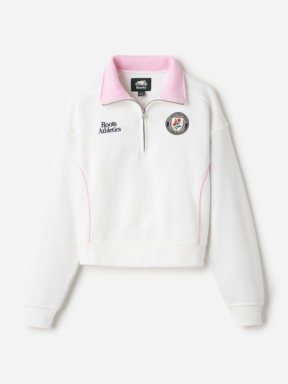 ROOTS Summer League Quarter Zip SWEATSHIRT SZ XL